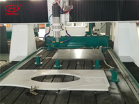 Découpe et fraisage de granit et de marbre Cnc 4 axes tour à 360 degrés pour pilier de pierre de Sculpture en pierre 3d