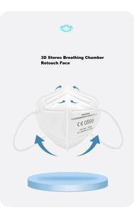 <span class=keywords><strong>Masque</strong></span> facial <span class=keywords><strong>de</strong></span> <span class=keywords><strong>protection</strong></span> individuelle certifié Maxsharer en forme <span class=keywords><strong>de</strong></span> poisson pour adultes EN149 <span class=keywords><strong>FFP2</strong></span> KF94 5 couches en tissu non tissé avec boucle d'oreille élastique - Product Image 4