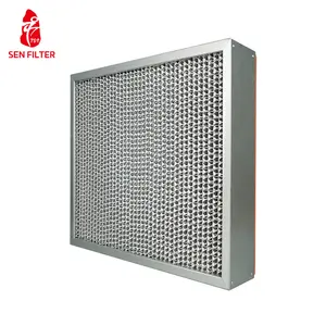 Whole Aluminum Material Metal Air Filter Panel High Temperature Resistance Pre Air Filter
