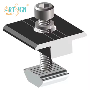 Tấm pin mặt trời PV lắp hệ thống nhanh chóng cài đặt phổ sửa chữa chân đế cuối Kẹp Giữa kẹp | artsign - Product Image 2