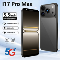 Nouveau modèle 2025 – Smartphone original I17 Pro Max 5G LTE avec écran 120Hz de 7,3 pouces, appareil photo arrière 108MP, 16 Go de RAM + 1 To de stockage, processeur Deca Core