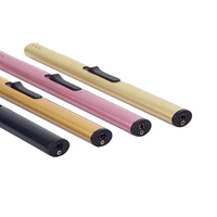 Briquet à bougie en métal de qualité supérieure, rechargeable, marque privée OEM, allume-feu longue portée pour cuisine et cheminée, vente en gros