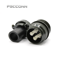 Connecteur circulaire industriel mâle fileté PSCCONN MS 5015 Série MS3101A 32-17P, prise d'alimentation en ligne pour l'aviation, 4 broches