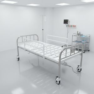 سرير فحص طبي معدني قابل للتعديل بوظيفة واحدة وبأسعار معقولة، طاولة فحص يدوية للمستشفيات، معدات فحص للعيادات الطبية من المورد - Product Image 3