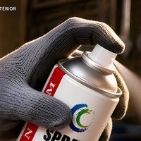 1K Acrylic Clear Coat Aerosol Spray 400 mL Lapisan Dasar Berkilau Tinggi dengan Perlindungan UV Otomatis