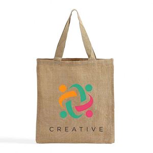 Bolsa de Yute Personalizada para la Academia, Bolsa Reutilizable para Compras, Bolsas de Gran Capacidad para Llevar al Aire Libre - Product Image 3