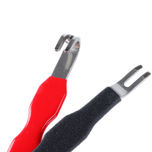 Xinrui Pry Bar 45 Steel U-Shape Claw End Anti-Slip Grip Industrial Car Repair Tool Red And Black - Product Image 2