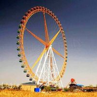 Grande Roue Géante de Luxe Attrayante de 88 Mètres avec Éclairage LED pour Parcs d'Attractions