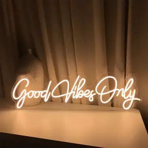 Custom logo party and wedding led neon signs sets acrylic love open led neon lights for wall