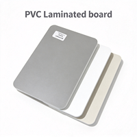 Panneau stratifié en PVC imperméable, surface de couleur unie, facile à nettoyer, résistant à l'usure, pour la fabrication de meubles