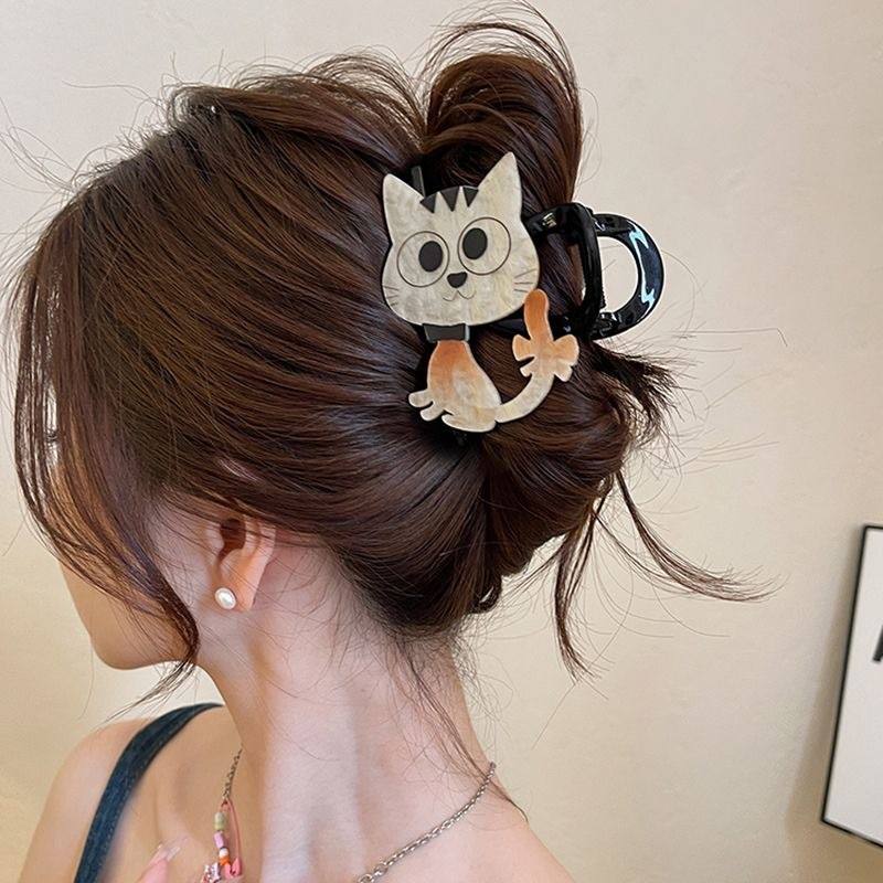 white Cute kitten ab claw clip-8cm