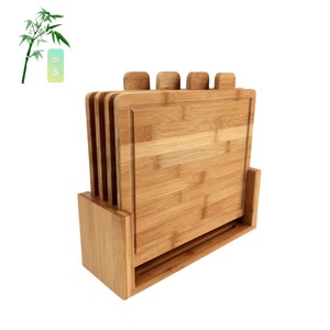 Juego de Tablas de Cortar de Bambú Rectangulares Multifuncionales para Cocina - Product Image 4