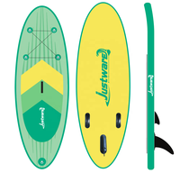 SUP gonflable Stand up Paddle Board avec 3 palmes, pagaie réglable, pompe et sac à dos de transport