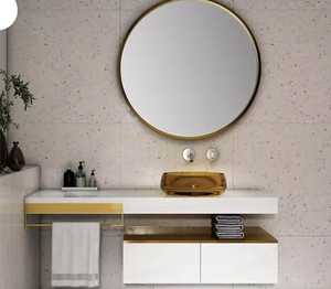 Fregadero de Resina Moderno al por Mayor, Transparente, Color Ahumado, con Escurridor para Hotel, Capacidad de 9L, Lavabo Rectangular - Product Image 1