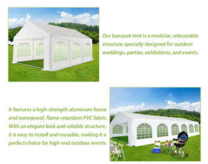 Grandes tentes pliantes mobiles de luxe <span class=keywords><strong>pour</strong></span> événements de <span class=keywords><strong>jardin</strong></span> Tente extérieure Tentes <span class=keywords><strong>pour</strong></span> événements de <span class=keywords><strong>mariage</strong></span> - Product Image 2