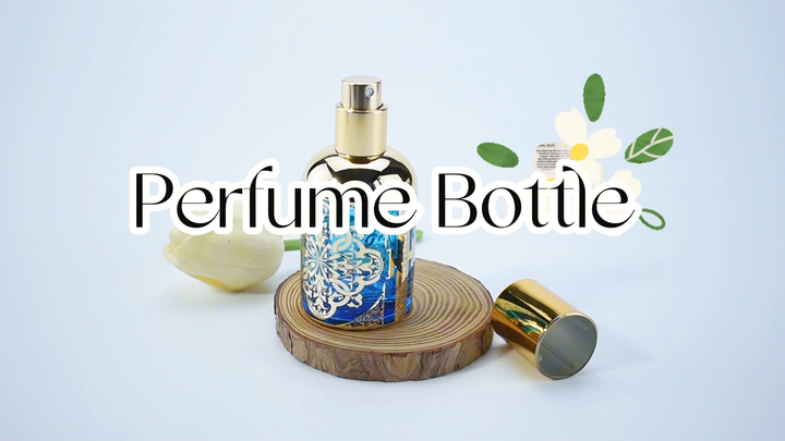 卸売ユニークなデザインクリスタル香水瓶カスタム装飾香水瓶ゴールデン