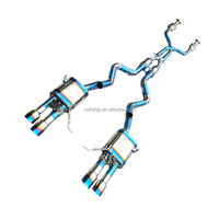 Sistem Knalpot Sport Titanium Berkatup dengan Katalis Pipa Depan untuk BMW M3 E90 E92 E93 E9X V8 4.0 2008-2013