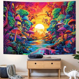 <span class=keywords><strong>Tapisserie</strong></span> Murale Moderne en Tissu Polyester, Abstraction Géométrique Violet Clair, Décoration Murale pour Dortoir, Meilleure Vente Directe Usine - Product Image 3