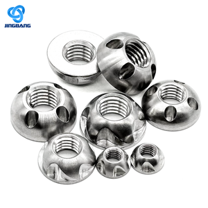 Tuerca de bloqueo de venta superior para combinación de nailon cuadrado insertado hexagonal 304 tuerca de bloqueo de rueda de acero inoxidable 4 2 tuercas de seguridad antirrobo - Product Image 1