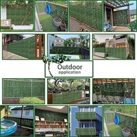 Meilleur panneau décoratif végétal 3m pour jardin, haie artificielle en plastique, rouleau 3D pour balcon, faux panneaux de clôture d'intimité, feuillage extérieur vert