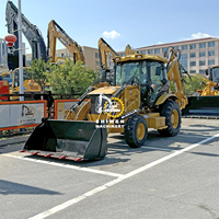Chargeuses-pelleteuses d'occasion Caterpillar CAT420F mini chargeuse compacte sur chenilles 100% prêt CAT 416E 426F 430F 420F Chargeur pelleteuse d'occasion