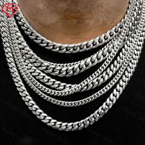 8Mm Cổ Phiếu Đồng Bằng Miami Cuba Liên Kết 925 Sterling Bạc Tùy Chỉnh Kích Thước Hip Hop Người Đàn Ông Cuba Chuỗi - Product Image 1