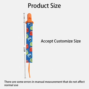 Ananbaby giá bán buôn OEM Polyester silicon chủ chuỗi bé núm vú <span class=keywords><strong>clip</strong></span> cho cô gái chàng trai - Product Image 2