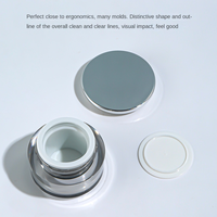 Pot cosmétique PP avec pompe pour lotion, sérum, crème – Ensemble complet, tailles personnalisées disponibles, forme ronde, en stock