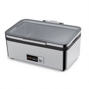 Chauffe-plats électrique en acier inoxydable pour buffet de restauration de luxe avec couvercle en verre - Product Image 4