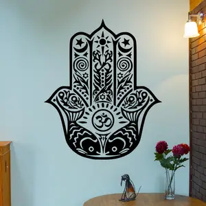 YUCHONG arabe calligraphie Stickers muraux fournisseur Pvc 3D islamique vinyle auto-adhésif autocollant salon chambre décor à la maison Art