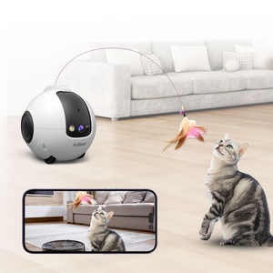 Caméra de surveillance <span class=keywords><strong>pour</strong></span> animaux de compagnie 4MP avec audio bidirectionnel, Wi-Fi 2.4G, jouet robot <span class=keywords><strong>pour</strong></span> <span class=keywords><strong>chat</strong></span>, teaser <span class=keywords><strong>pour</strong></span> <span class=keywords><strong>chat</strong></span>, laser infrarouge, caméra domestique 2K <span class=keywords><strong>pour</strong></span> animaux de compagnie, surveillance des animaux - Product Image 2