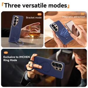 เคสโทรศัพท์หนังคิรินคุณภาพสูงสำหรับ Samsung S26Ultra แบบครอบคลุมทุกด้าน ป้องกันเลนส์ พร้อมเคสใส่โทรศัพท์รูปทรงไม้เทนนิสแบบหมุนได้รุ่นใหม่ S26U - Product Image 6