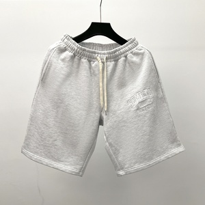 YITE été élégant hommes broderie poids lourd pantalon court fabricant Logo personnalisé décontracté Baggy hommes 100% coton Shorts - Product Image 3