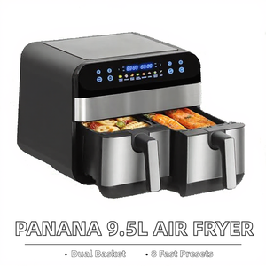 <span class=keywords><strong>Friteuse</strong></span> à air <span class=keywords><strong>Gourmia</strong></span> 7 litres avec contrôle numérique, fenêtre panoramique à vision facile, éclairage intérieur, cuisson guidée, 12 préréglages à une touche - Product Image 3