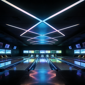 <strong>Indoor</strong> <strong>Recreational</strong> <strong>Sports</strong> Bowling Balls with Duckpin Lanes and Automatic Scoring for Entertainment Venue - Product Image 5
