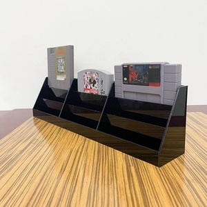 Support de rangement pour jeux vidéo en acrylique noir rétro à 3 niveaux, fait main, de qualité supérieure - Product Image 6