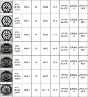 Jantes en alliage d'aluminium multi-rayons de style sport pour BMW Série 1