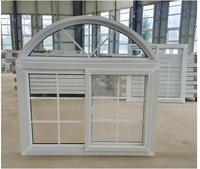 Ventanas Corredizas Horizontales de PVC y UPVC Personalizadas con Pantalla, Ventanas Corredizas de PVC con Doble Acristalamiento