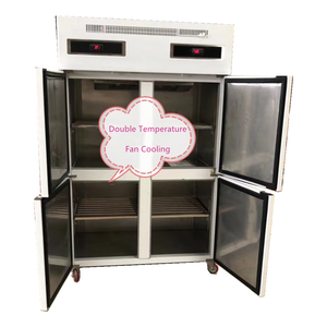 Commercial Hotel Home Use Upright <b>Refrigerator</b> Four Doors Fridge 4 Door Freezer Stainless Steel Chiller Price in Hyderabad Comme - Product Image 3