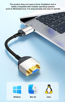 Adaptor HDMI ke VGA Male to Male 1080P 60Hz Konverter Audio Video untuk PC Laptop Monitor