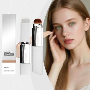 Innovative 2-In-1 Color-Adapting <b>Foundation</b> Stick Dual-End Design Self-Adjusting White for Long-Wearing Hydrating Coverage - Product Image 4