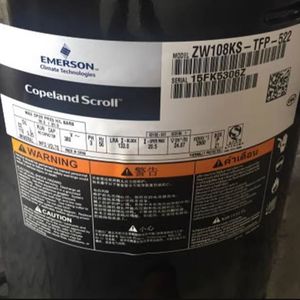 คอมเพรสเซอร์แบบสโครล HYZL Copeland รุ่น ZW108KS TFP 522 อุปกรณ์ทำความเย็นสำหรับเครื่องปรับอากาศ ระบบทำความเย็นและความร้อน - Product Image 1