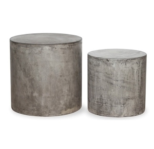 Modern Outdoor Concrete Chair Bench <b>Stool</b> High Strength Round Light Weight Design for Garden or Bedroom for Apartment Use - Product Image 1