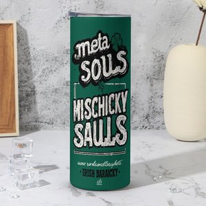 Vaso de Acero Inoxidable Meta Souls Mischicky Sauls de 20 oz con Diseño Irlandés Daraicky - Product Image 4