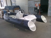 Norvège conception 3.9m coque rigide gonflable côtes bateau 390 fibre de verre PVC Hypalon Sport Yacht dérive pêche à vendre