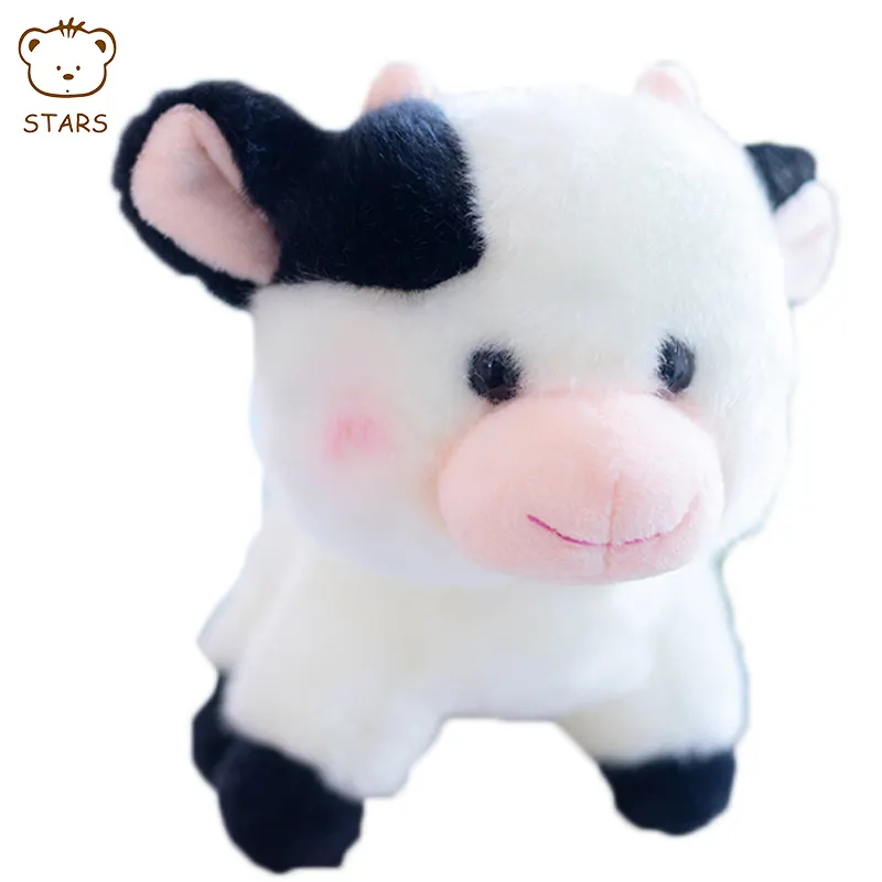 2021 год Китайский Зодиак Ox плюшевые игрушки крупного рогатого скота Милая молочная корова талисман