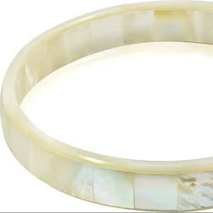 Pulsera de mosaico de nácar, brazaletes de Metal con incrustaciones de nácar, joyería India para mujeres y niñas a bajo precio - Product Image 1