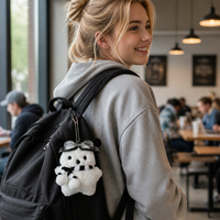 Porte-clés en peluche pour chien Zaves, populaire, écologique, doux, durable, de qualité supérieure, unisexe