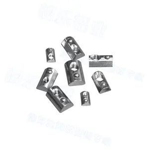 Accessori per profili in alluminio langle factory, tipo di dado di blocco zincato, dado scorrevole per 4040 profilo in alluminio