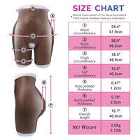 Culotte Gainante Amincissante pour Femme Africaine, en Silicone Épaisseur 2cm, Rembourrage Fessier Invisible Effet Peau Noire